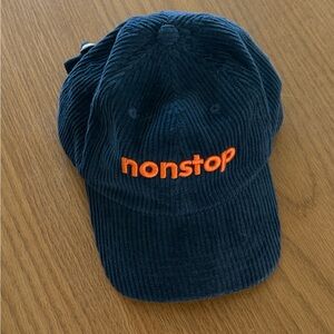 Kids navy corduroy hat